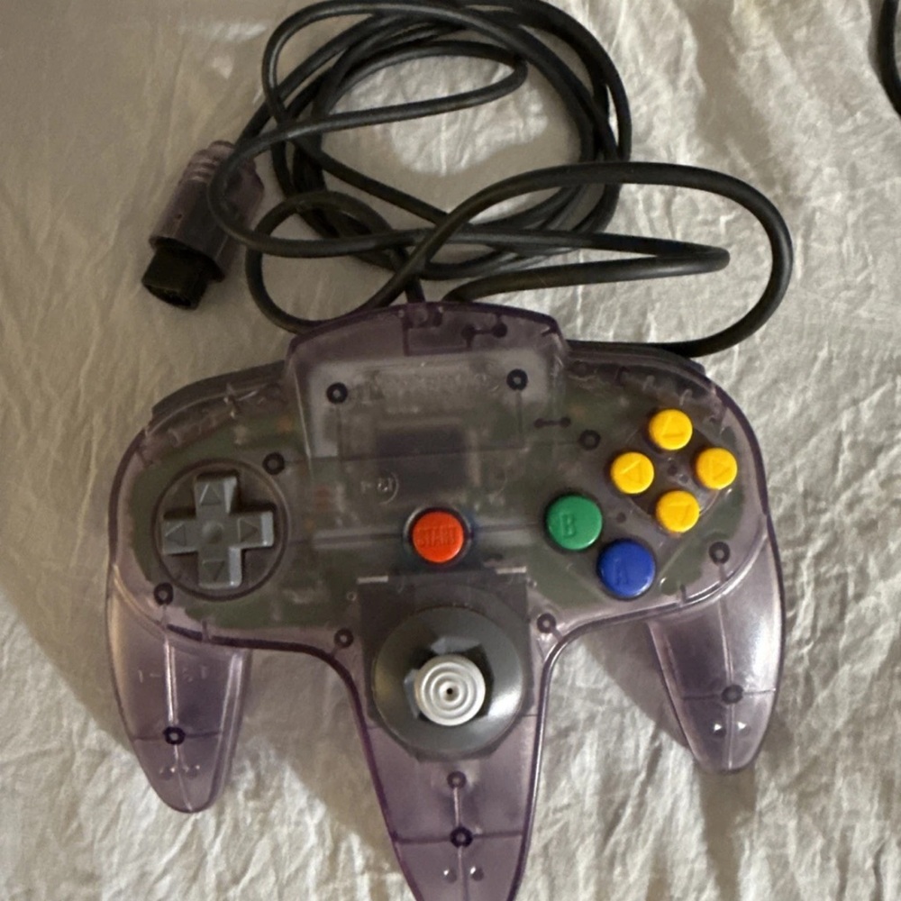 Nintendo Translucent Purple Wired Controller
